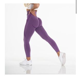 NVGTN Violet Contour Seamless Leggings. Brand New